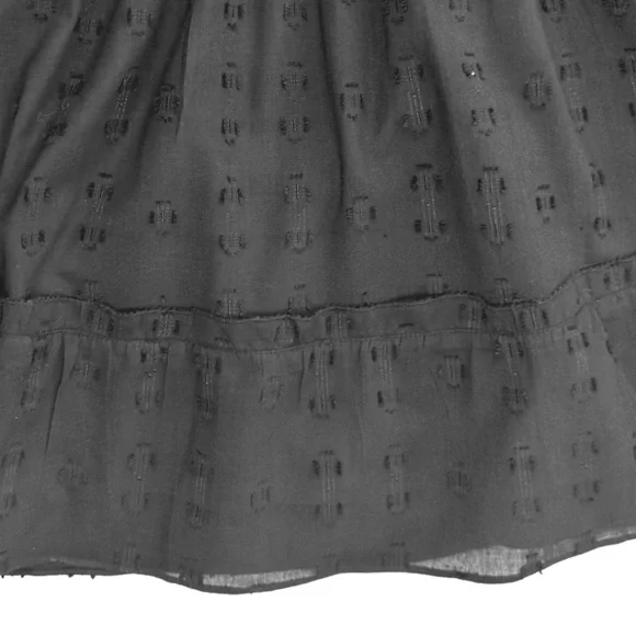 Anthropologie Cleobella tie shoulder adjustable black mini sundress short large - Picture 7 of 13